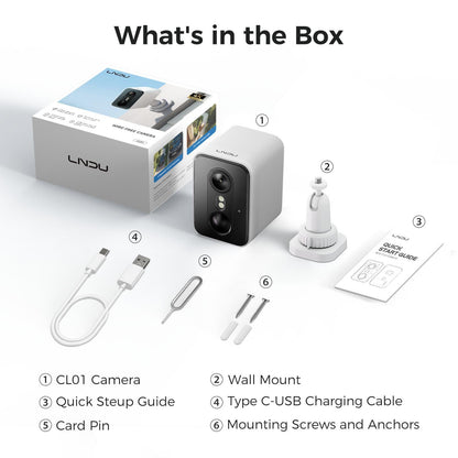 Wireless 4K Battery Security Camera with Night Vision
