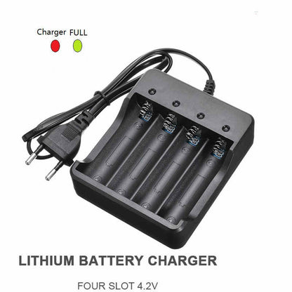 4 Slot 18650 Lithium Battery Charger (4.2V)