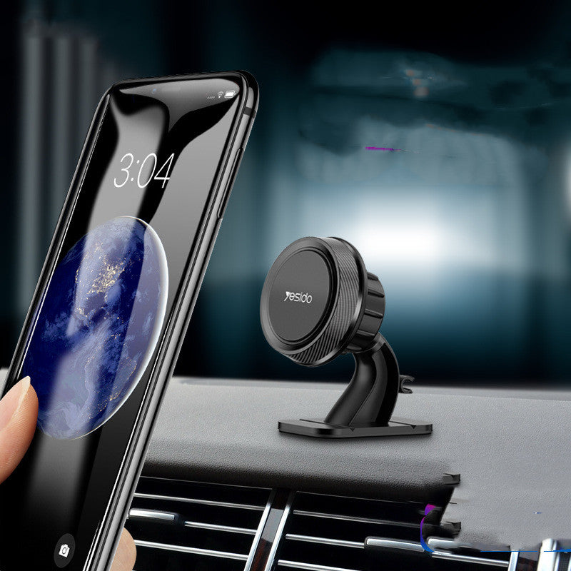 YESIDO Strong Magnetic Car Phone Holder – 360° Rotation Dashboard Mount for All Smartphones