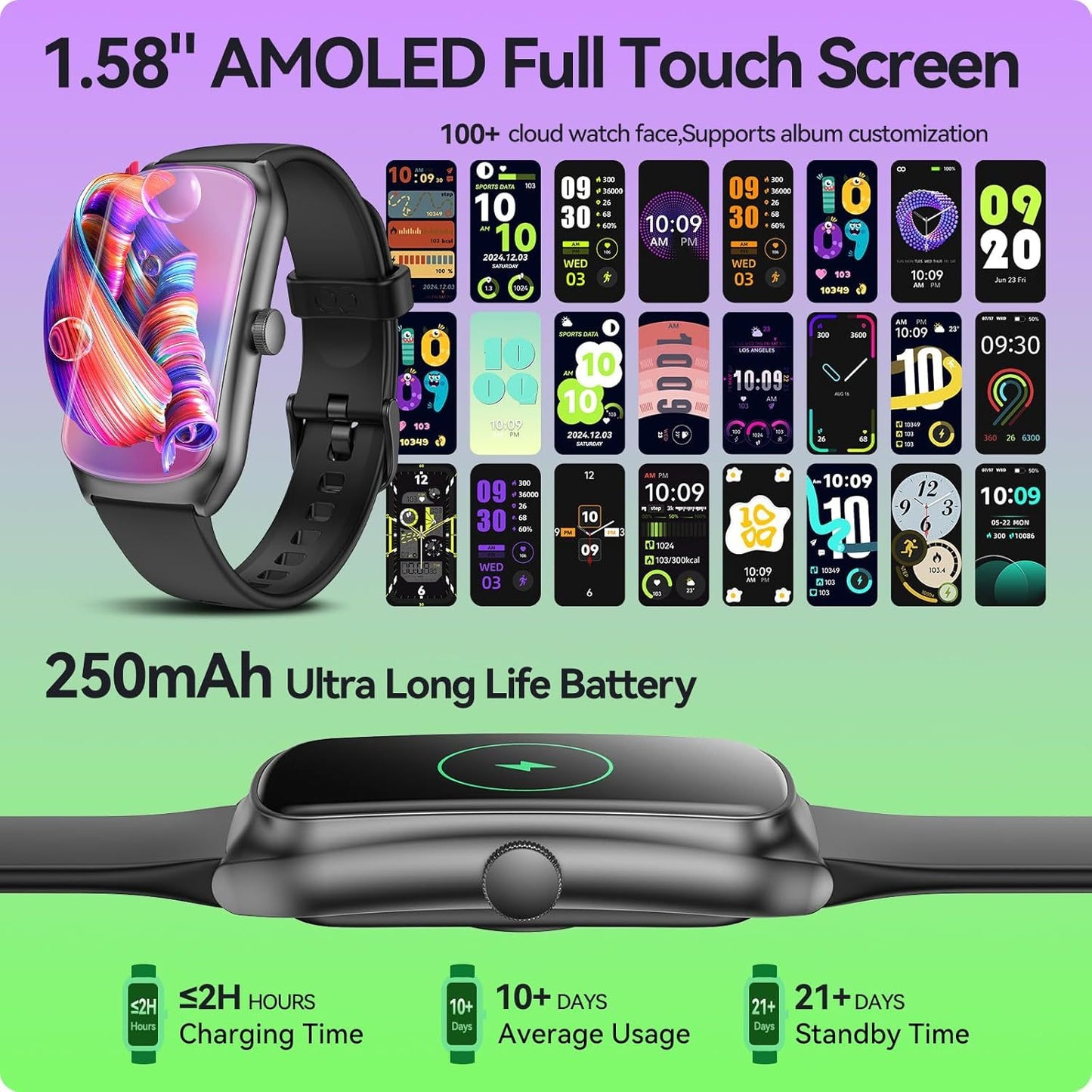 Luxury AMOLED Fitness Smartwatch for Daily Health Tracking
