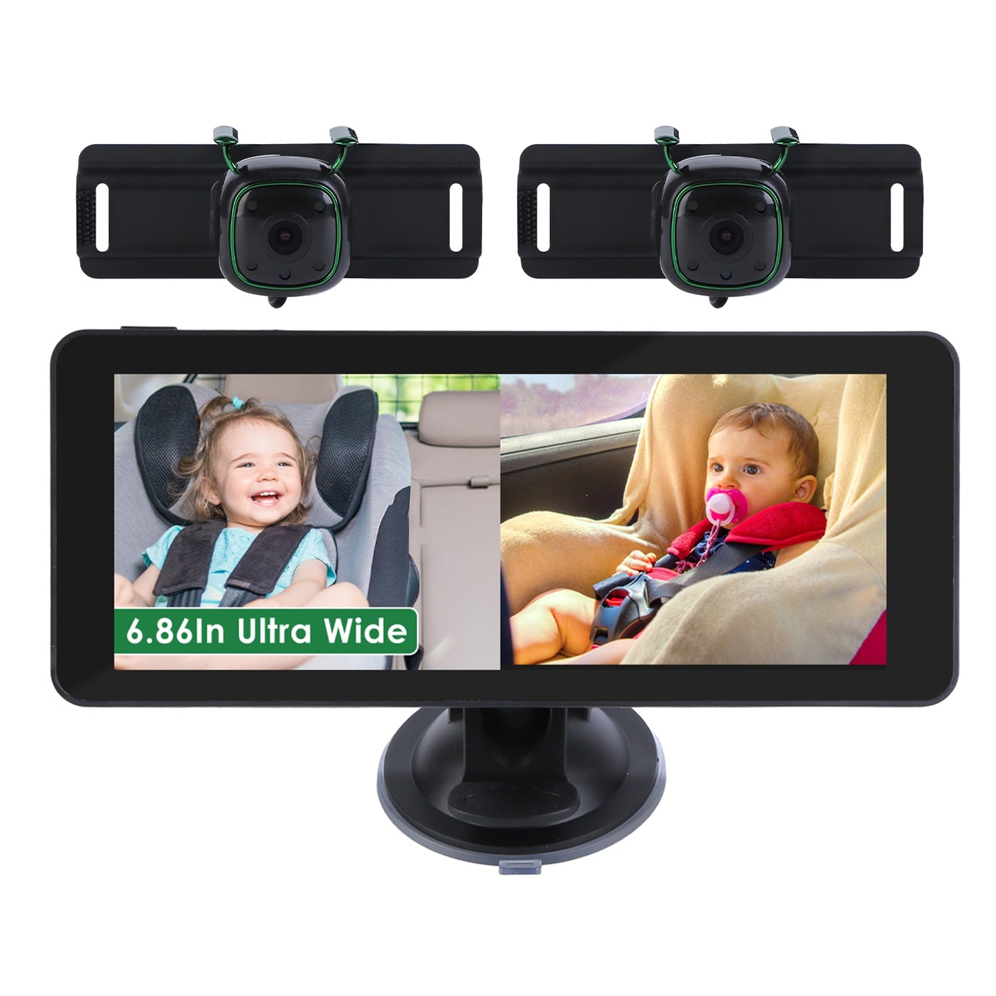 1080P Rearview Mirror Dash Cam with Parking Monitor