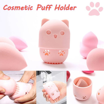 Cute Cosmetic Puff Holder – Portable Breathable Case for Makeup Spongesv