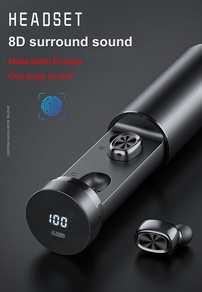 Bluetooth Earphone 5.0 Wireless 8D HIFI Sport MIC Earbuds