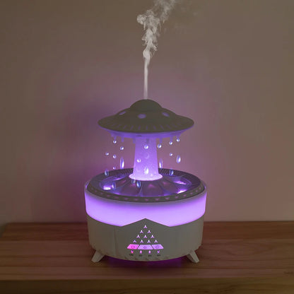 UFO Raindrop Humidifier with LED Night Light