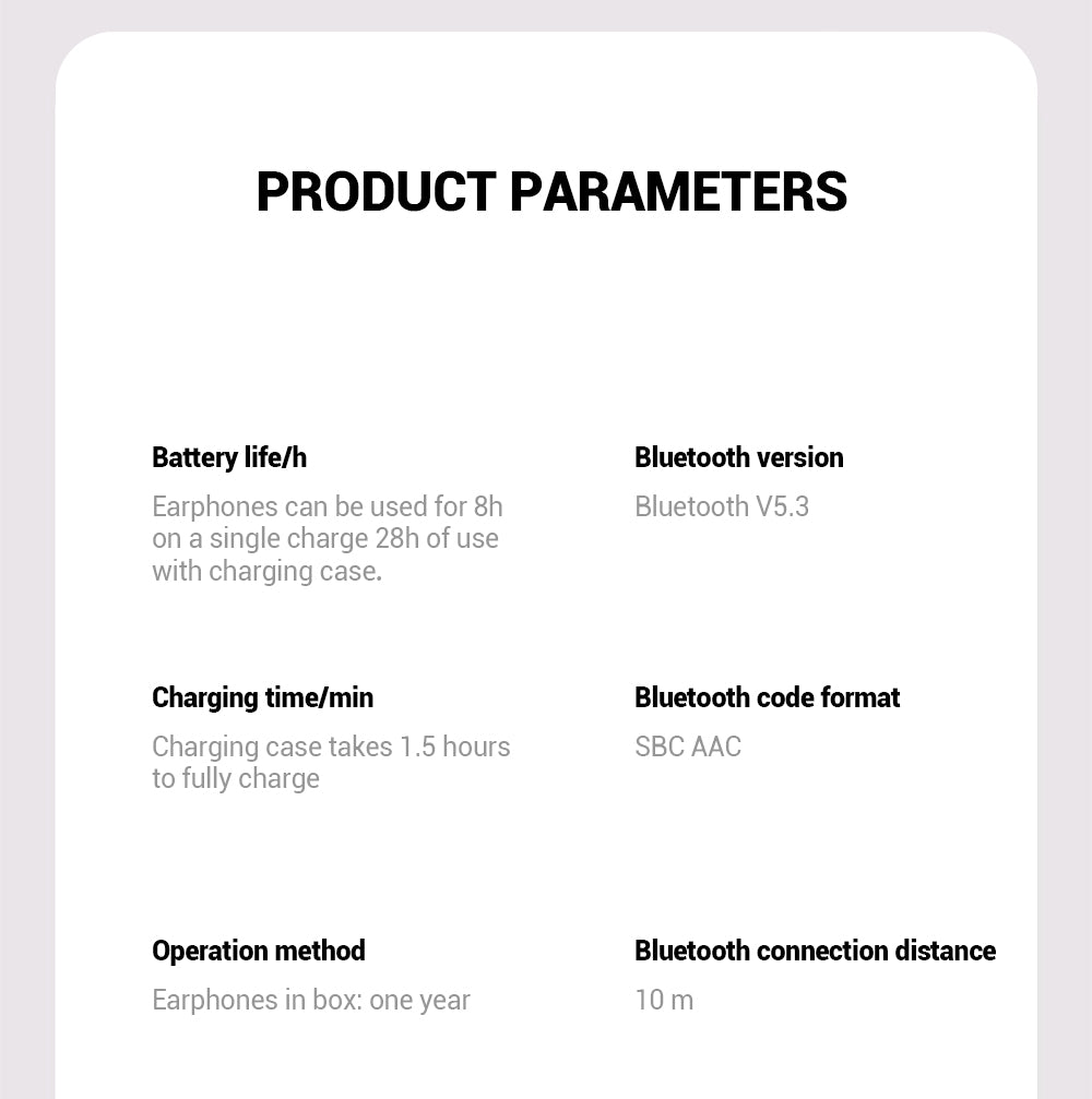 Wireless Bluetooth Earbuds with Charging Case – Hi-Fi Sound