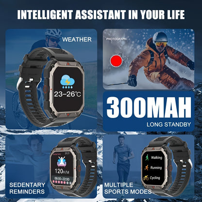 HD Touch Screen Smartwatch with Call & Health Monitor