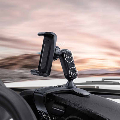 Car Dashboard HUD Phone Holder – 360° Rotatable