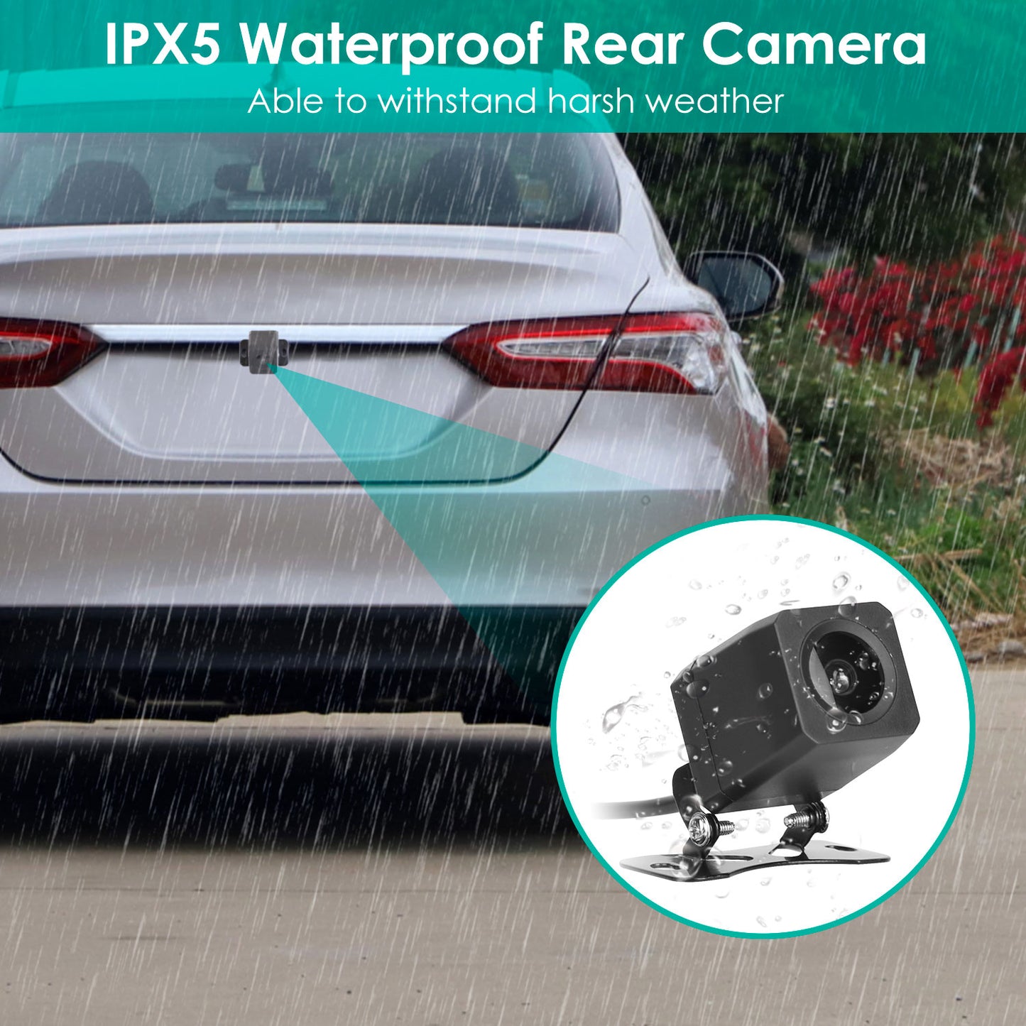 2K 3-Channel Car Dash Cam with GPS & Night Vision