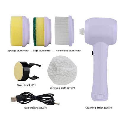 Electric Cleaning Brush 4 In 1 Spinning