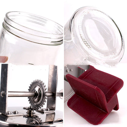 Manual Butter Churner Set – Hand-Crank Glass Jar Butter Maker