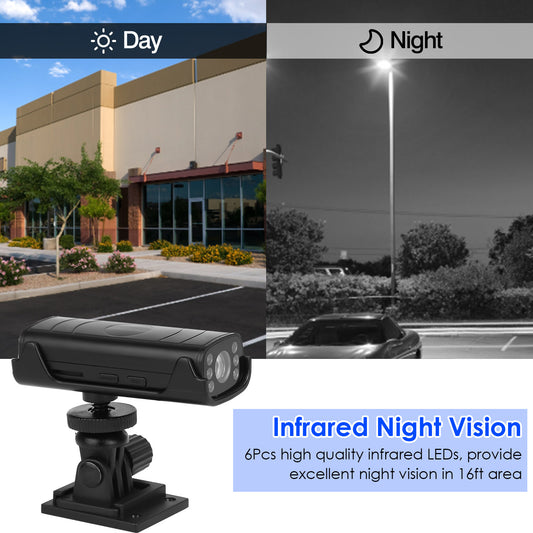 Wireless Car Backup Camera with Night Vision & App Control