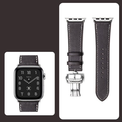 Smartwatch Butterfly Clasp Hand-stitched Strap