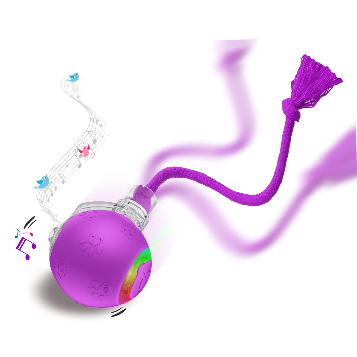 Intelligent Gravity Cat Toy Ball Strap Electric Rope Cat Teaser Toy Cat Toy