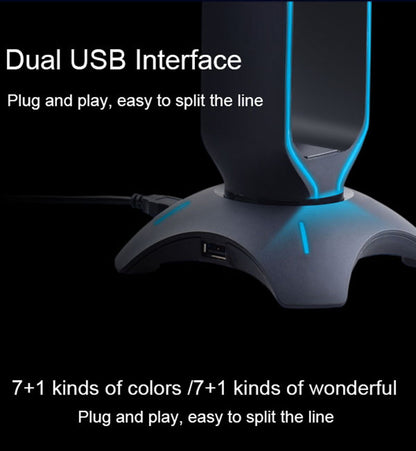 RGB Gaming Headphone Stand with LED Light
