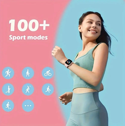 Elegant Square Smartwatch for Women with BT Calling
