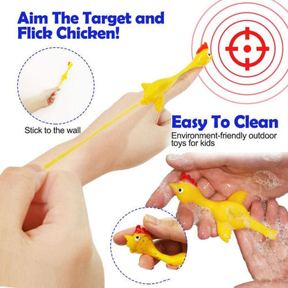 Catapult Launch Rubber Catapulted Chicken Toys