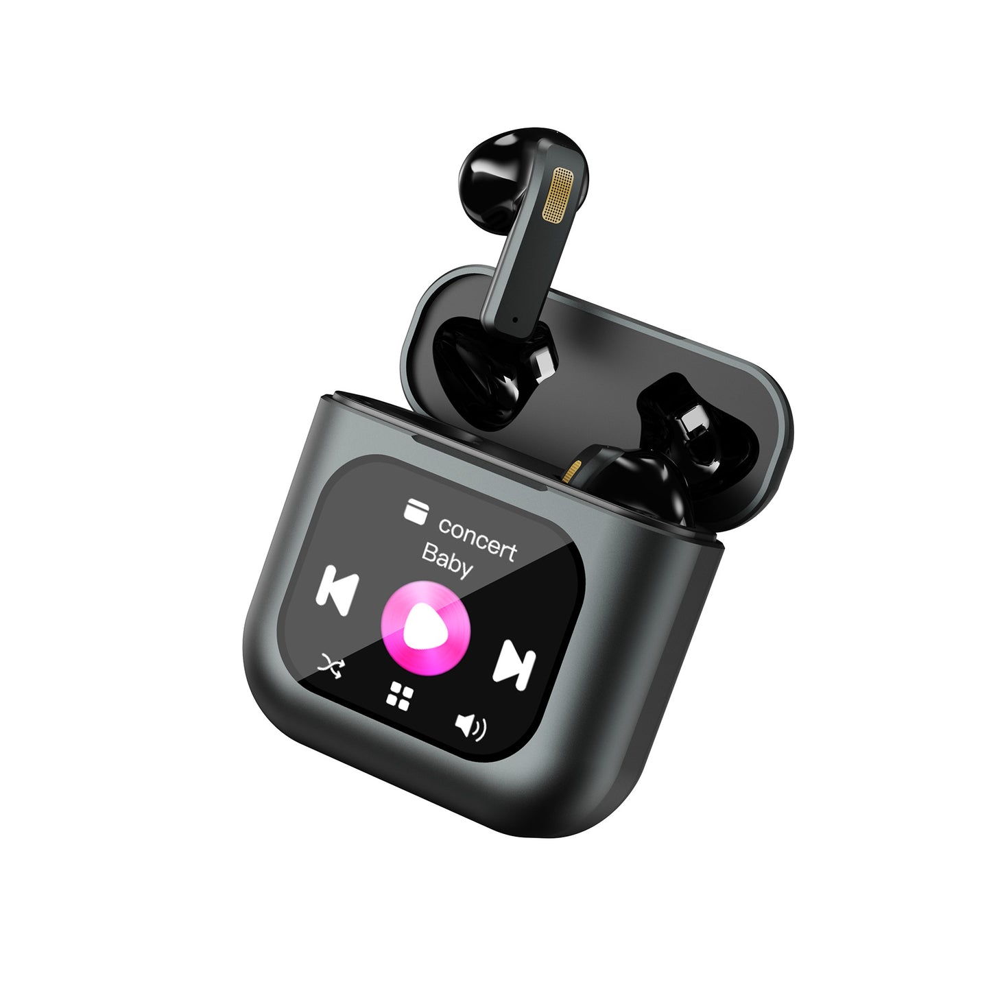 TWS Smart Touch Screen Earbuds with ANC Noise Cancelling
