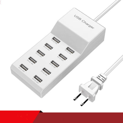 10-Port USB Charging Station with Smart IC