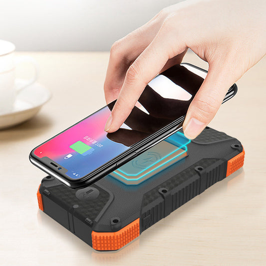 Solar Power Bank 20000mAh – Fast Charging Outdoor Portable Battery with LED Light