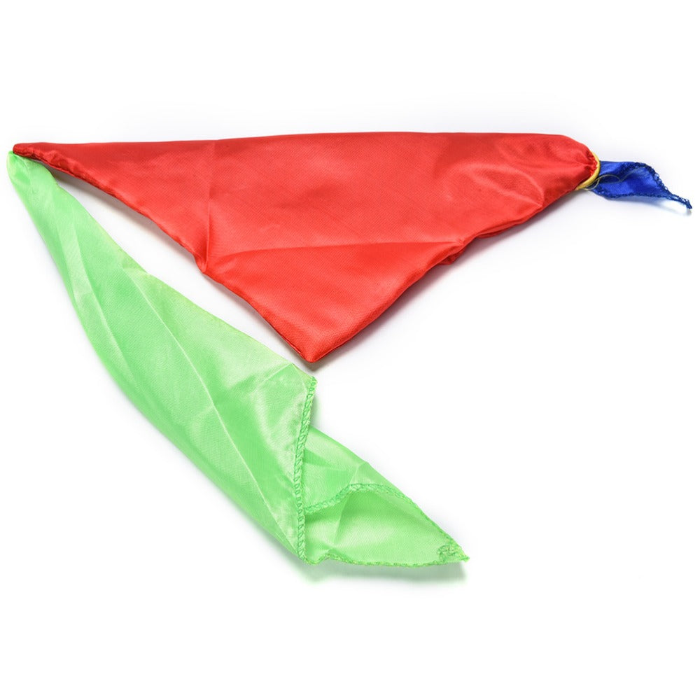Prank Props Magician Tools Four-color Silk Scarf