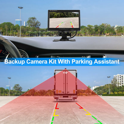 “7" HD Waterproof Car Rear View Camera Monitor System”