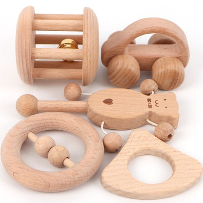 Wooden Educational Toy Beech Lacquerless