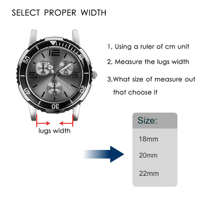 22mm Slim Silicone Smartwatch Band – Quick Release