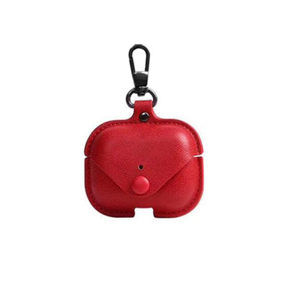 Premium Leather AirPods Case with Keychain