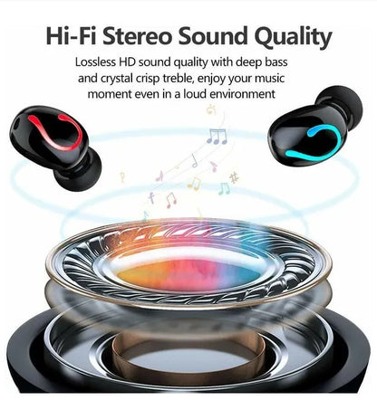 Bluetooth 5.1 Headset TWS Wireless  Headphones IPX7