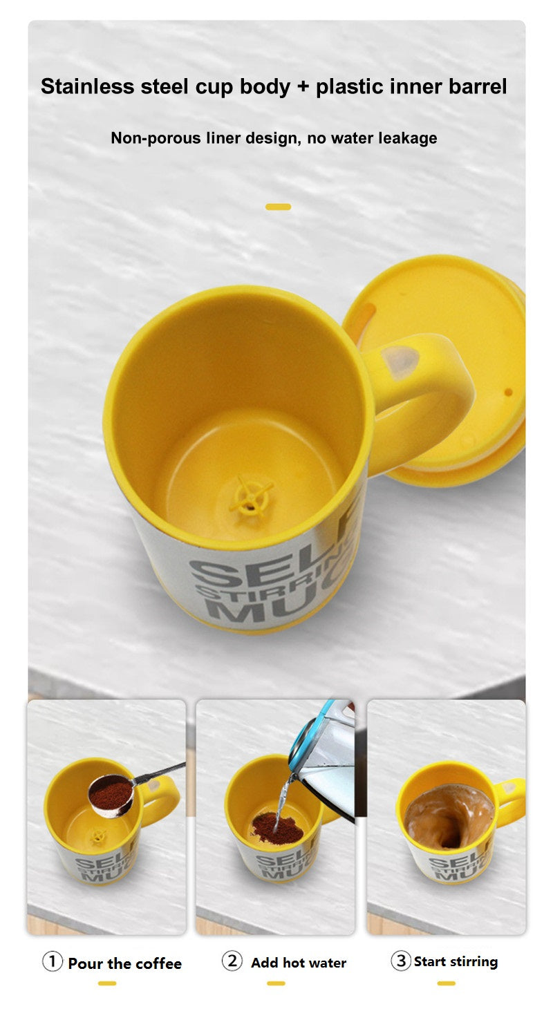 Automatic Self-Stirring Coffee Mug