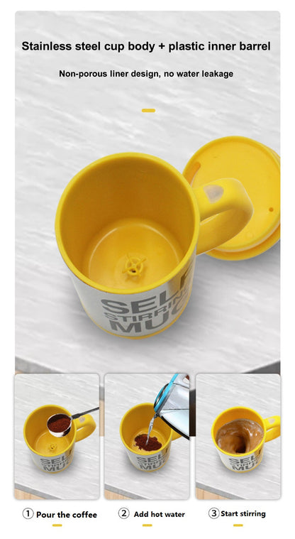 Automatic Self-Stirring Coffee Mug