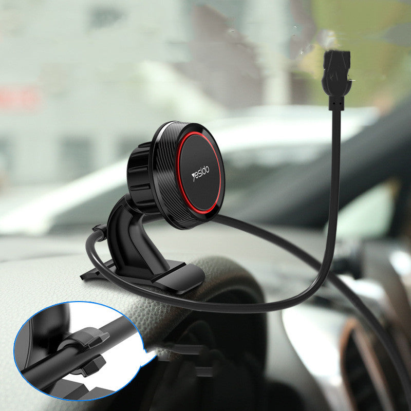 YESIDO Strong Magnetic Car Phone Holder – 360° Rotation Dashboard Mount for All Smartphones