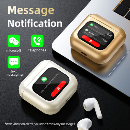 TWS Smart Touch Screen Earbuds with ANC Noise Cancelling