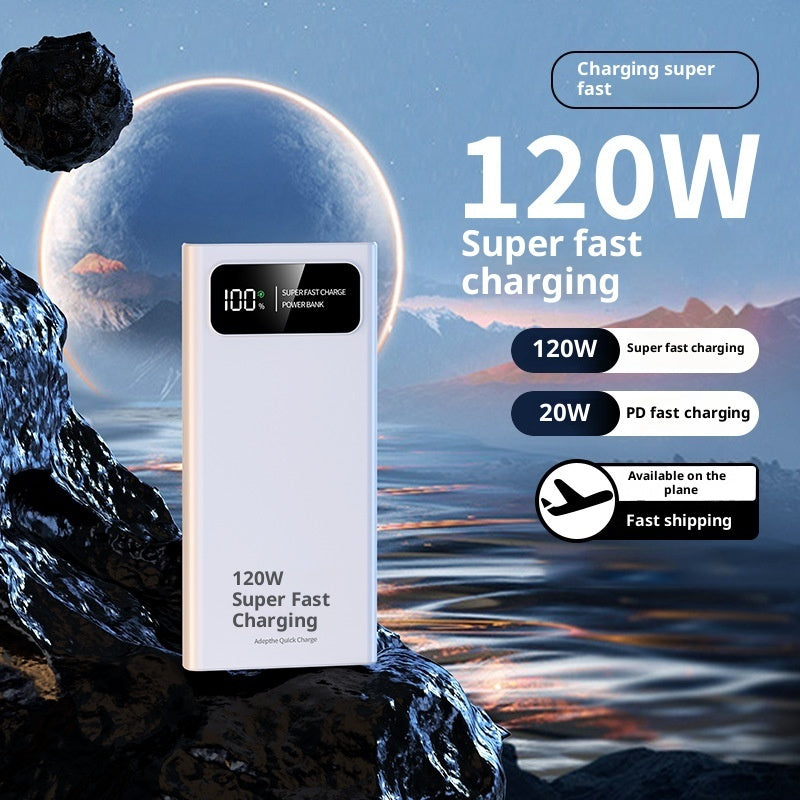120W Fast Charging 50000mAh Large Capacity Power Bank