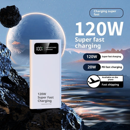 120W Fast Charging 50000mAh Large Capacity Power Bank