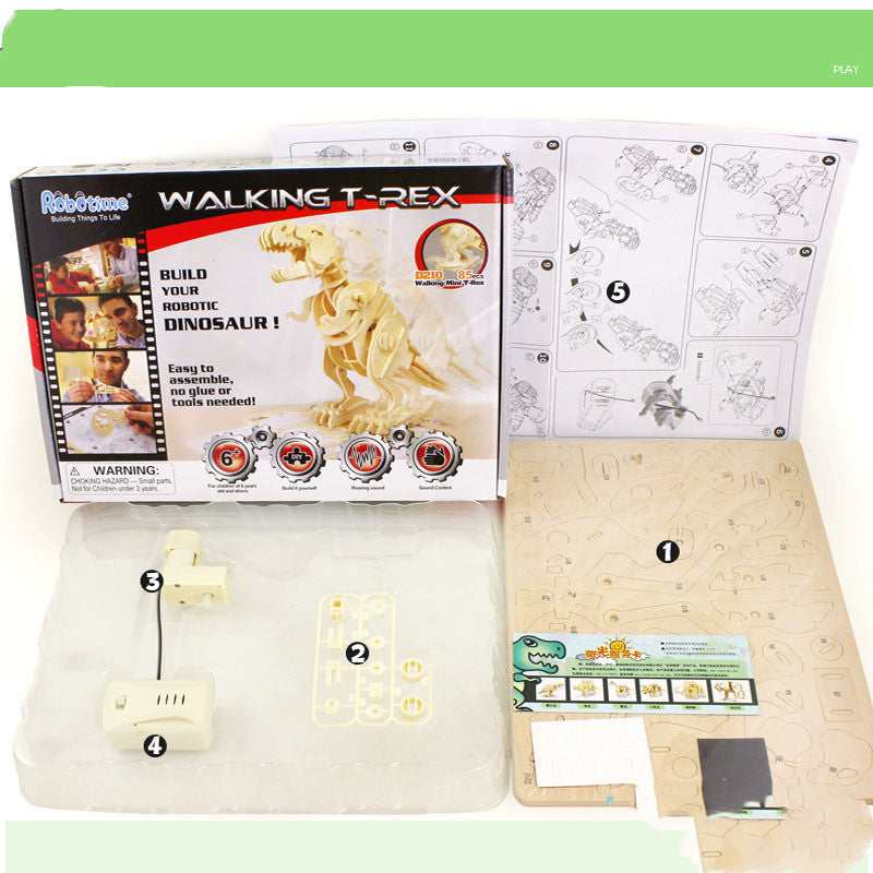 Voice control tyrannosaurus toy