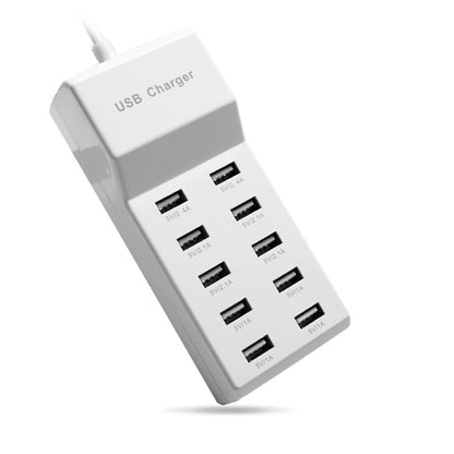 10-Port USB Charging Station with Smart IC