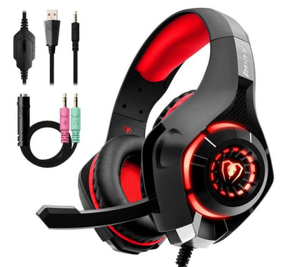 RGB Wired Gaming Headset with Noise Cancelling Mic
