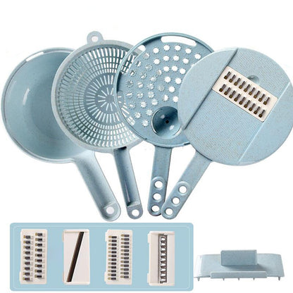 Multi-Function Vegetable Slicer with Storage Container