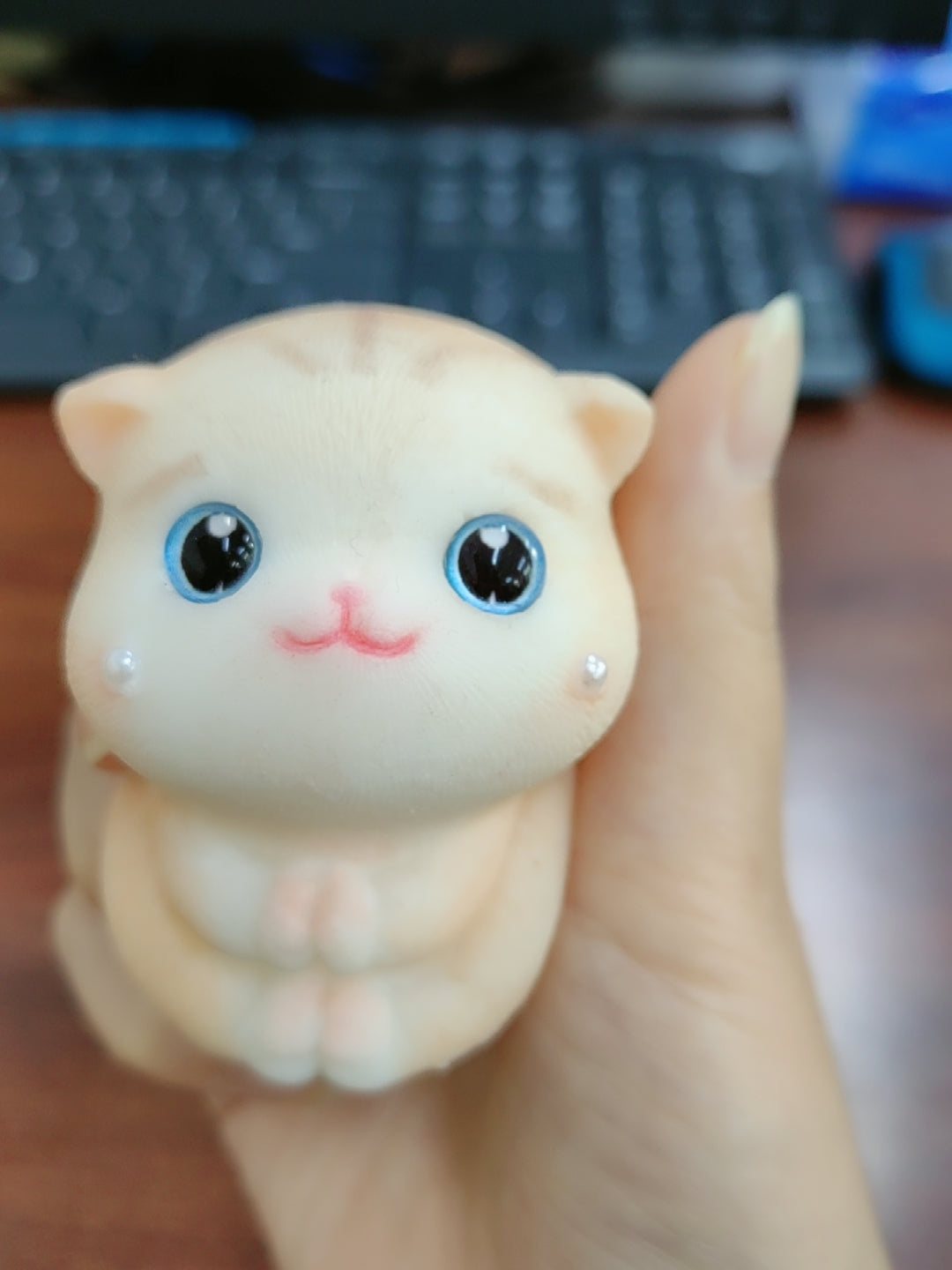 Simulation Cat Squeezing Toy Silicone Pressure Reduction Toy