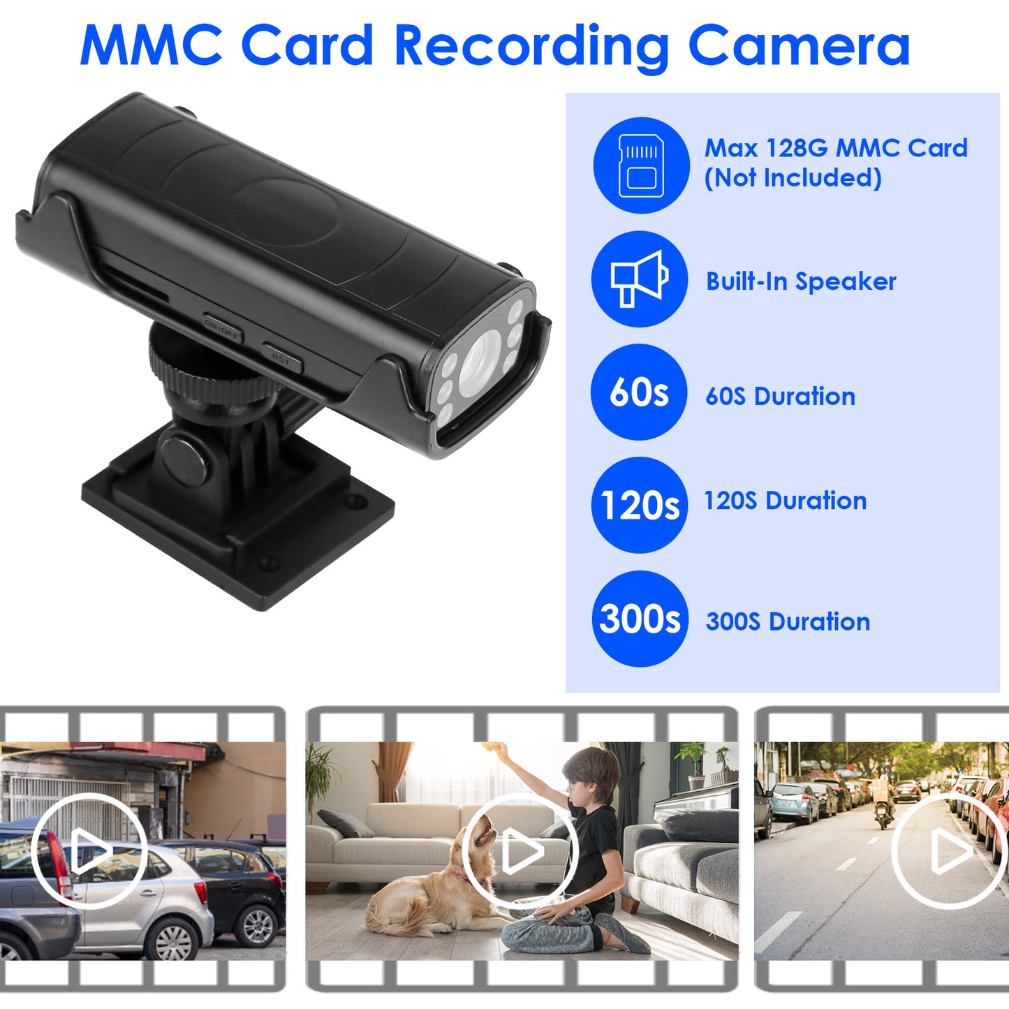 Wireless Car Backup Camera with Night Vision & App Control