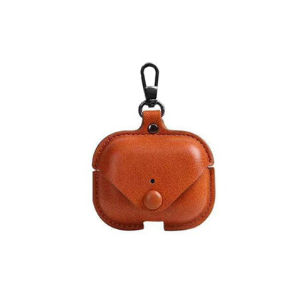 Premium Leather AirPods Case with Keychain