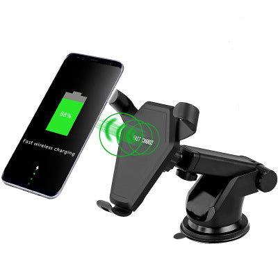 15W Fast Wireless Charging Car Mount – Auto Clamp, Dashboard & Windshield Phone Holder
