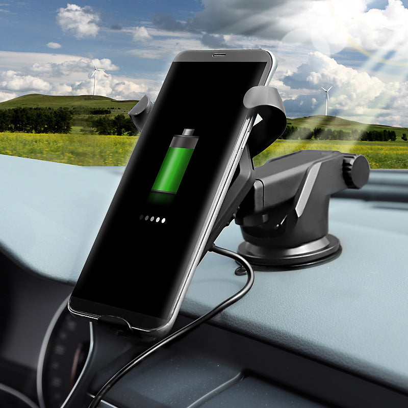 15W Fast Wireless Charging Car Mount – Auto Clamp, Dashboard & Windshield Phone Holder