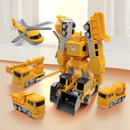 Magnetic Deformation Engineering Car Children's Toy Car