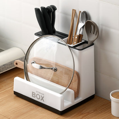 TKitchen Pot Lid Holder with Drip Tray