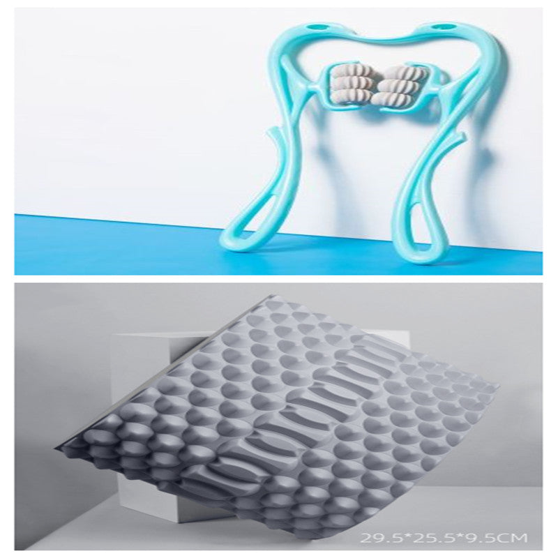 Premium 6-Wheel Neck & Shoulder Massage Roller | Deep Tissue Pain Relief & Stress Relaxation Tool