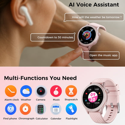 AMOLED Waterproof Smartwatch