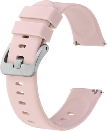 22mm Slim Silicone Smartwatch Band – Quick Release