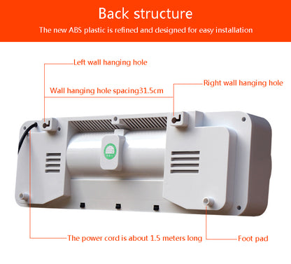Smart Wall Heater with Timer & Remote 2000w